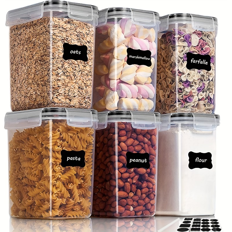 6Pcs Airtight Food Storage Con - Kitchen Baking Pantry recension och pris