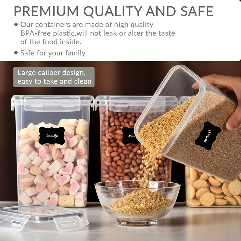 6Pcs Airtight Food Storage Con - Kitchen Baking Pantry recension och pris