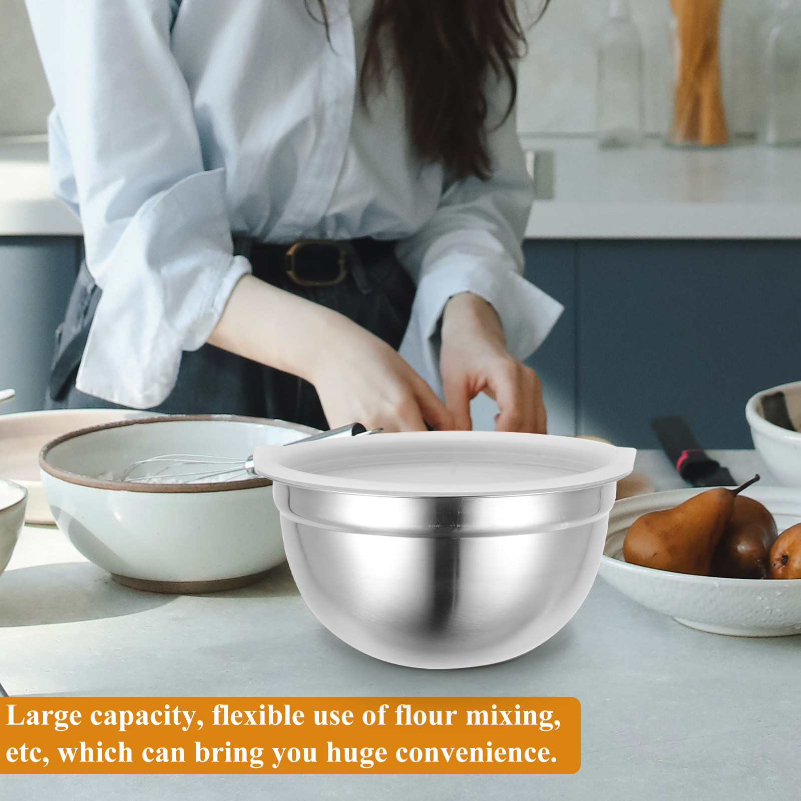 Premium Stainless Steel Mixing - Kitchen Baking Bowls recension och pris