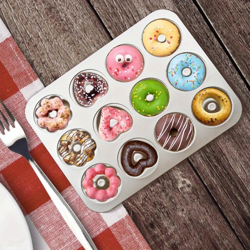 1Pc Donut Baking Pan, 12 Cavit - Kitchen Baking Essentials recension och pris