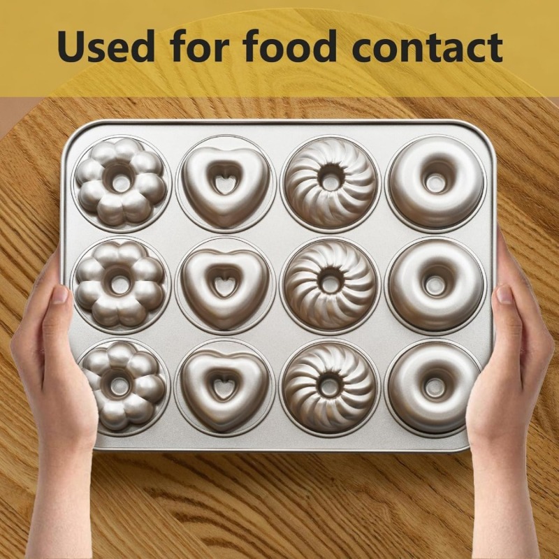 1Pc Donut Baking Pan, 12 Cavit - Kitchen Baking Essentials recension och pris