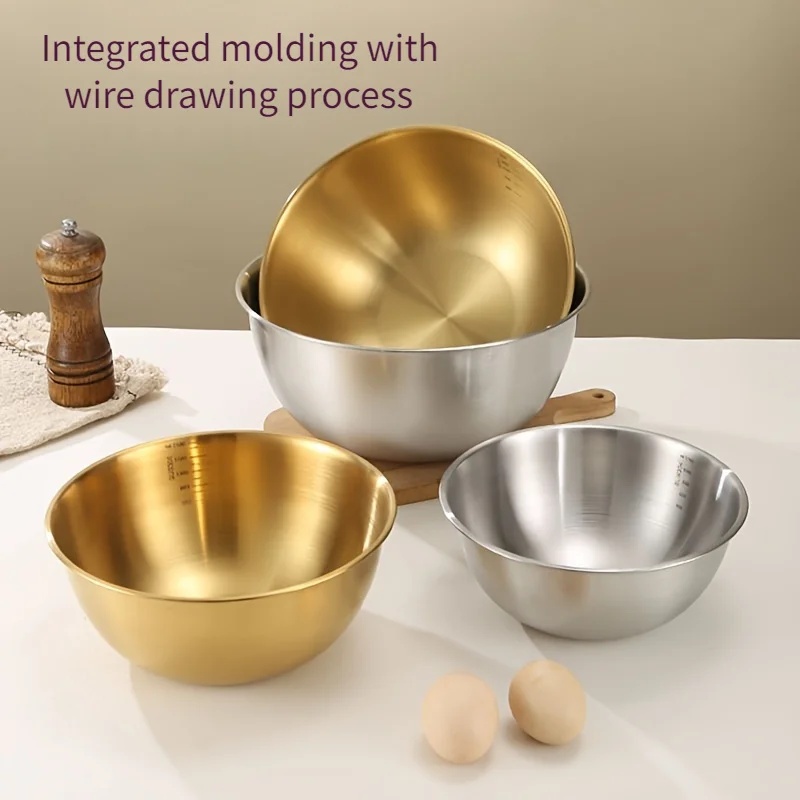 3PCS Stainless Steel Mixing Bo - Kitchen Baking Bowls recension och pris